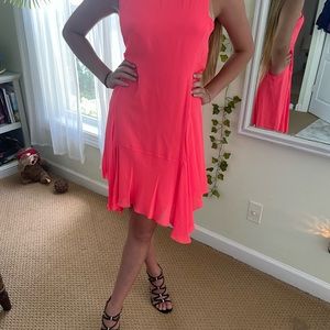 A.L.C  Asymmetrical Dress in pink silk, sz 6 absolutely brand new w/o tags